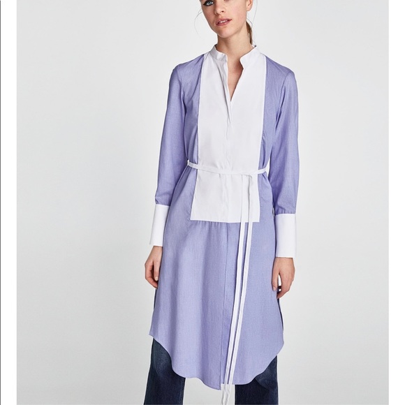 Zara | Long Sleeve Contrast Tunic - Picture 2 of 8